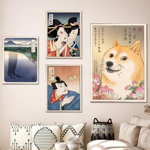 일본 일러스트 포스터 그림 인테리어 매장 그림 액자