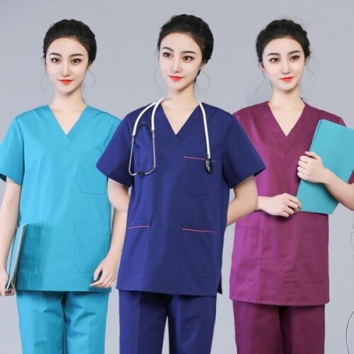 수술복 순면 간호사복 의사  유니폼 상하의세트 남녀공용 작업복